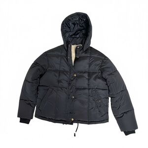 Topshop Black Puffer Jacket